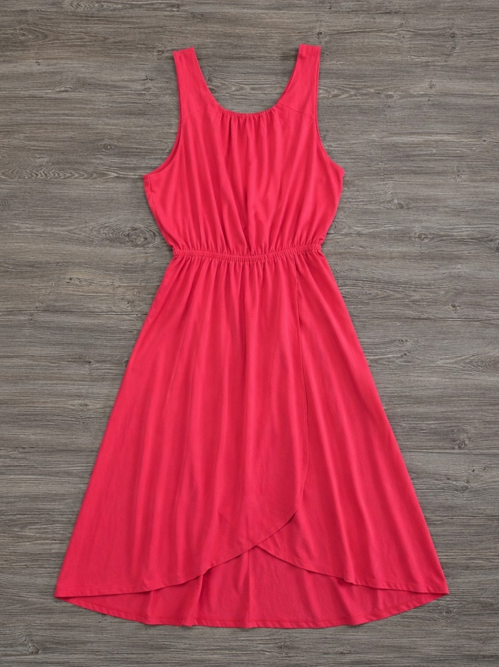 Athleta Sleeveless Midi Dress in Bright Pink